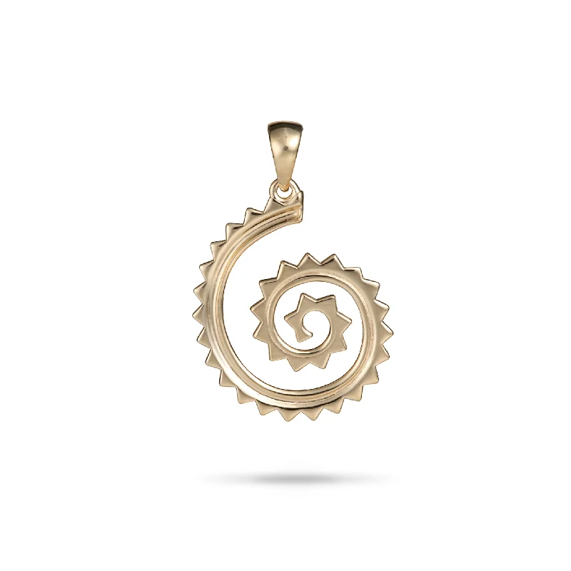 Kamohoaliʻi Kiha Pendant in Gold - 26mm