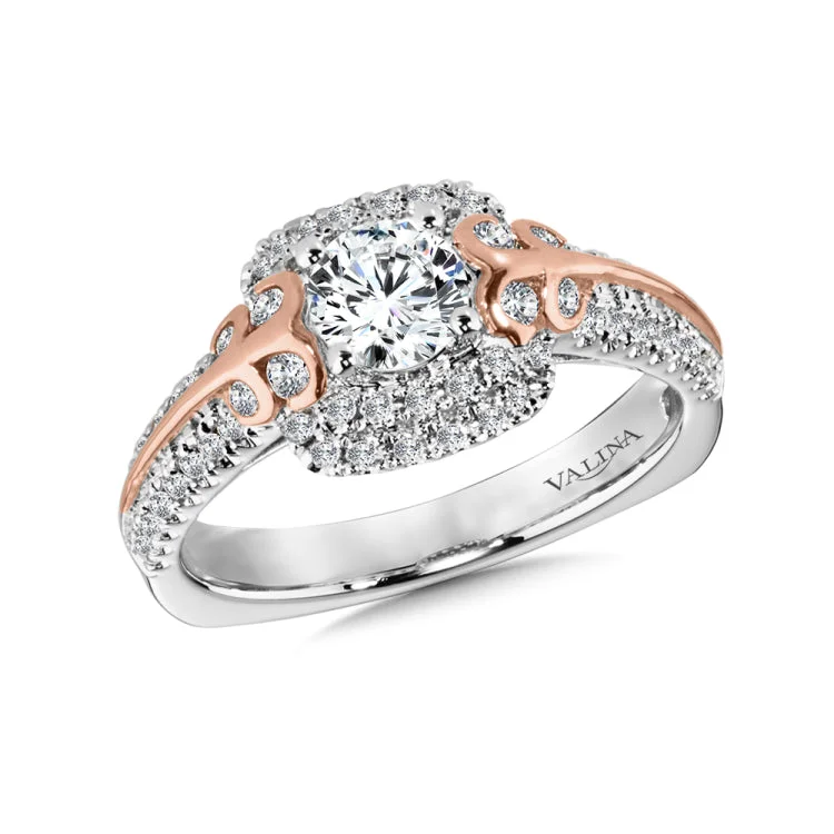 Cushion Shape Double Halo Engagement Ring