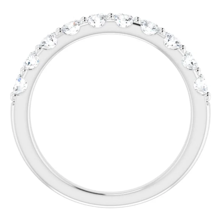 14K White 3/4 CTW Natural Diamond Anniversary Band