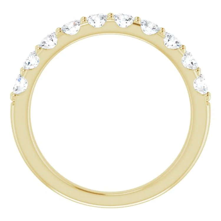 14K Yellow 3/4 CTW Natural Diamond Anniversary Band