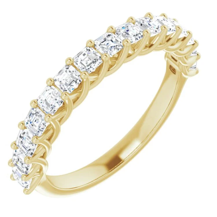 14K Yellow 1 1/8 CTW Natural Diamond Anniversary Band