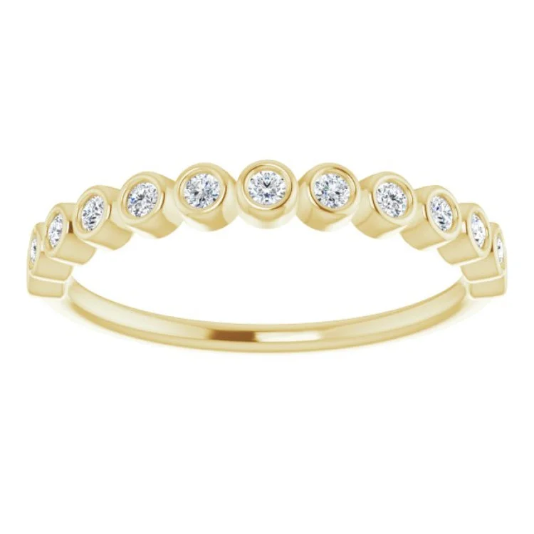 14K Yellow 1/5 CTW Natural Diamond Anniversary Band