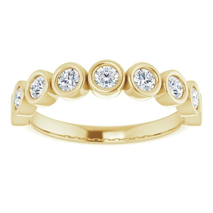 14K Yellow 1/2 CTW Natural Diamond Anniversary Band