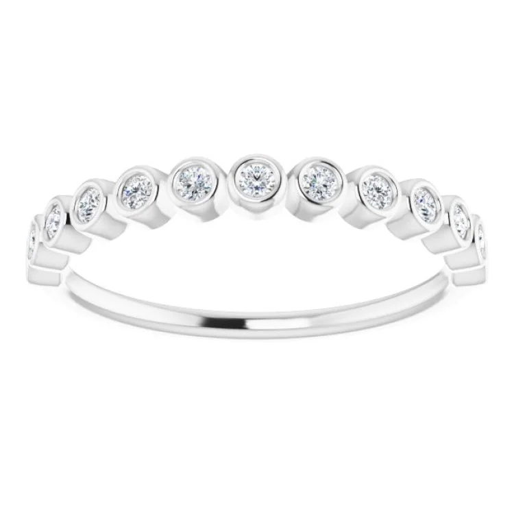 Platinum 1/6 CTW Natural Diamond Anniversary Band