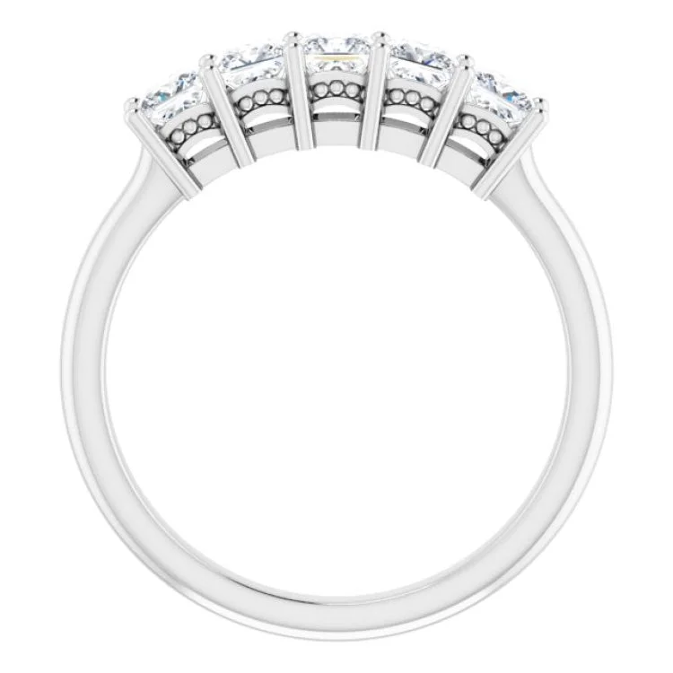 14K White 3/4 CTW Natural Diamond Anniversary Band