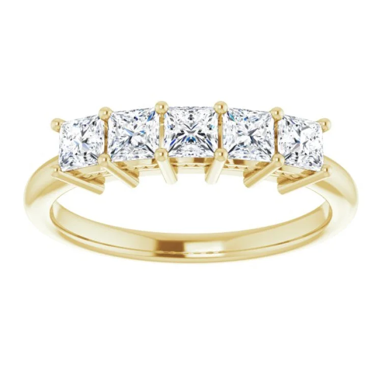 14K Yellow 3/4 CTW Natural Diamond Anniversary Band