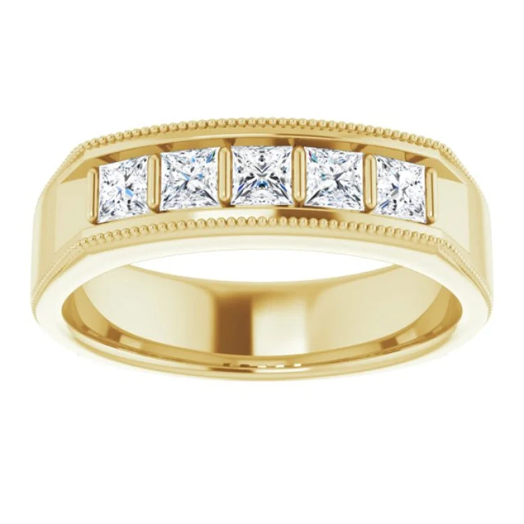 14K Yellow 3/4 CTW Natural Diamond Ring