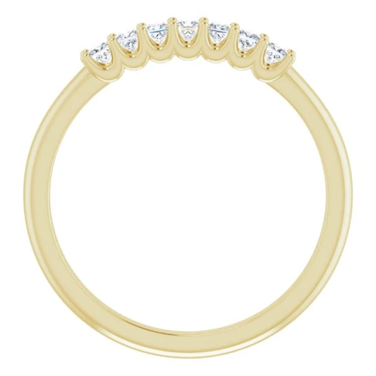 14K Yellow 1/4 CTW Natural Diamond Anniversary Band