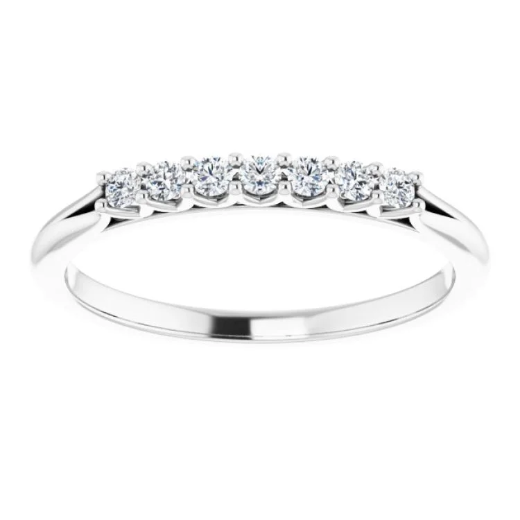 Platinum 1/6 CTW Natural Diamond Anniversary Band