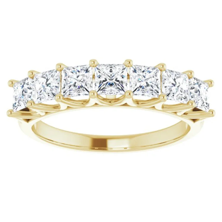 14K Yellow 1 3/8 CTW Natural Diamond Anniversary Band