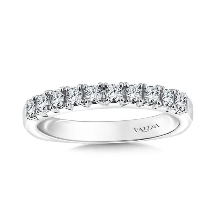 Straight Diamond Wedding Band