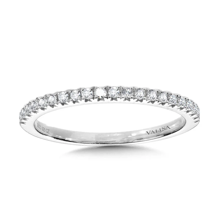 Straight Diamond Wedding Band