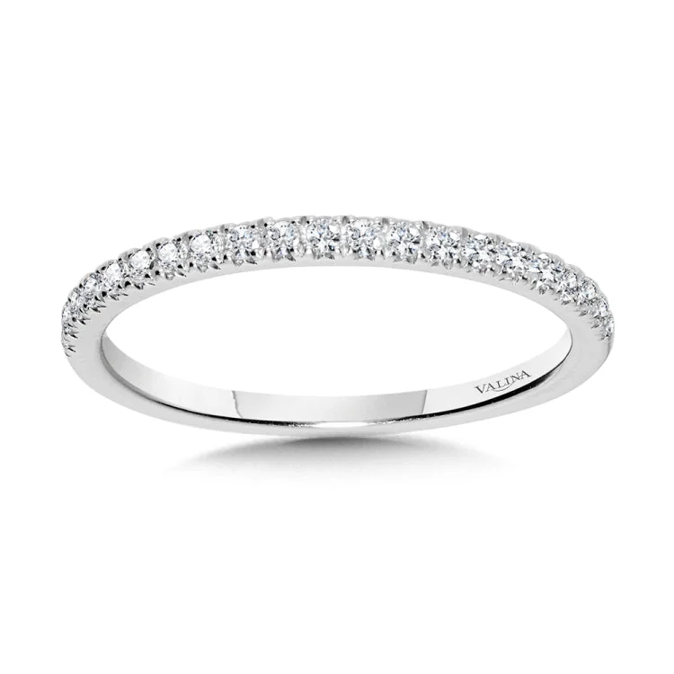 Straight Diamond Wedding Band