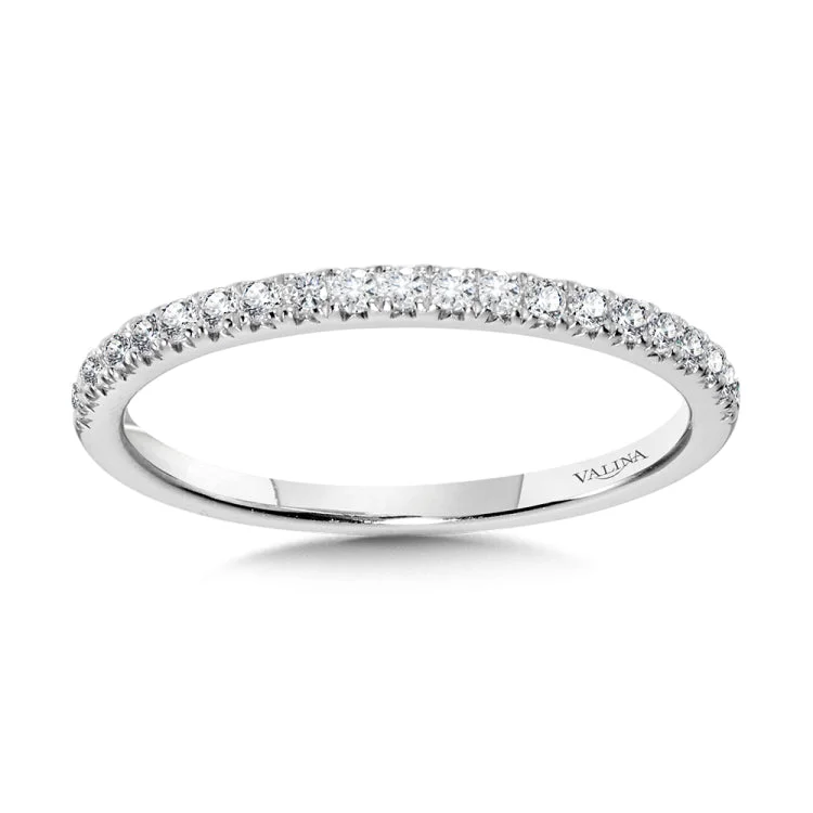 Straight Diamond Wedding Band