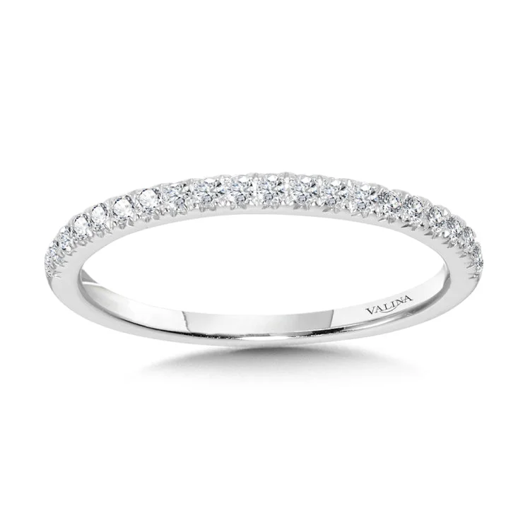 Straight Diamond Wedding Band