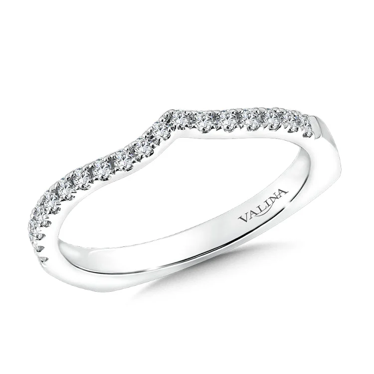 True fit matching diamond wedding band and a beautiful reminder of that special day for years to come.