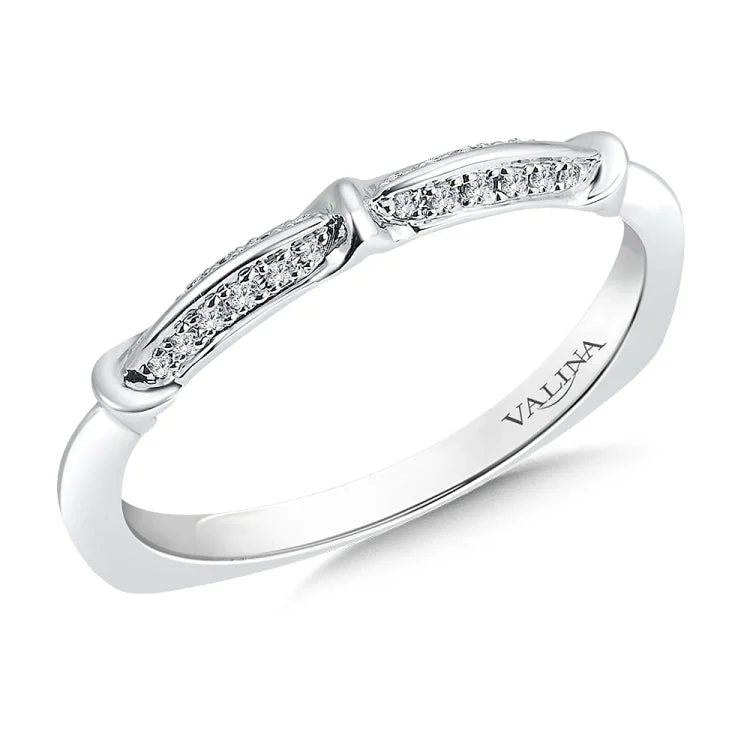 True fit matching diamond wedding band and a beautiful reminder of that special day for years to come.