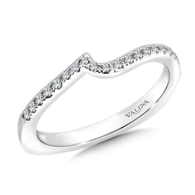 True fit matching diamond wedding band and a beautiful reminder of that special day for years to come.