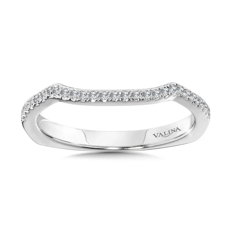 True fit matching diamond wedding band and a beautiful reminder of that special day for years to come.