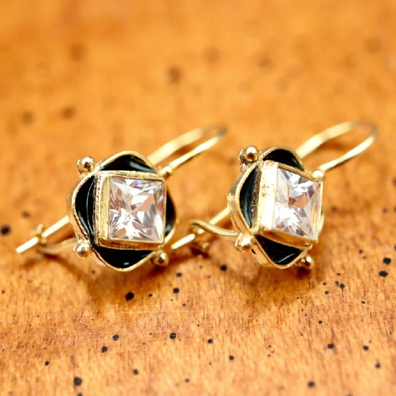 Black Forest Cubic Zirconia Earrings