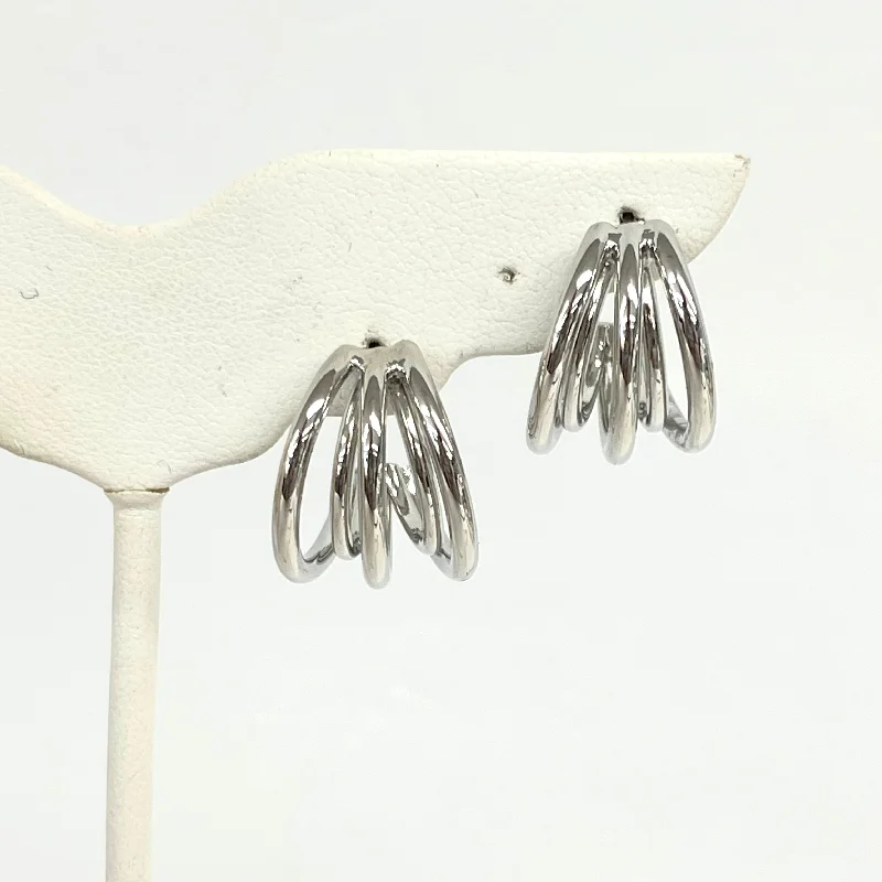 Quintuple Hoop Post Earring