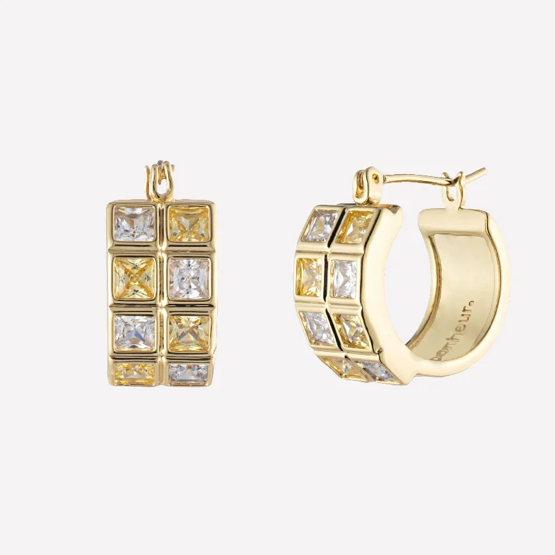 Astor Chunky Huggie Hoop Earrings