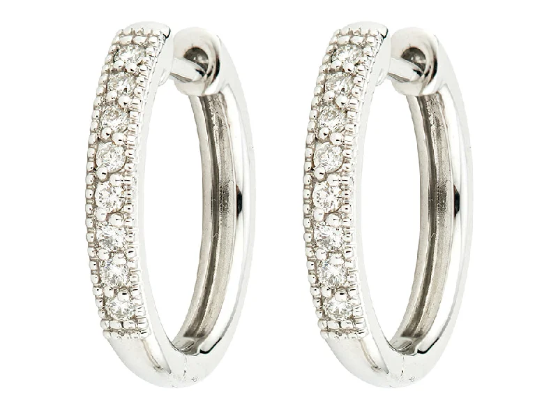 Jude Frances Camelia Hoop Earrings