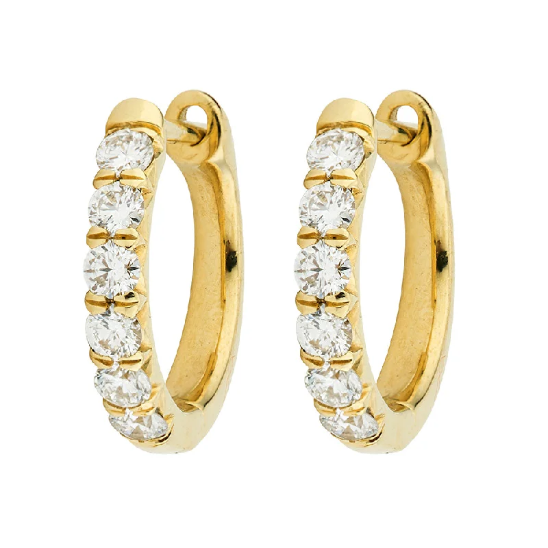 Jude Frances Diamond Pavé Hoop Earrings