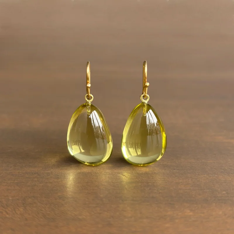 Lemon Citrine Drop Earrings