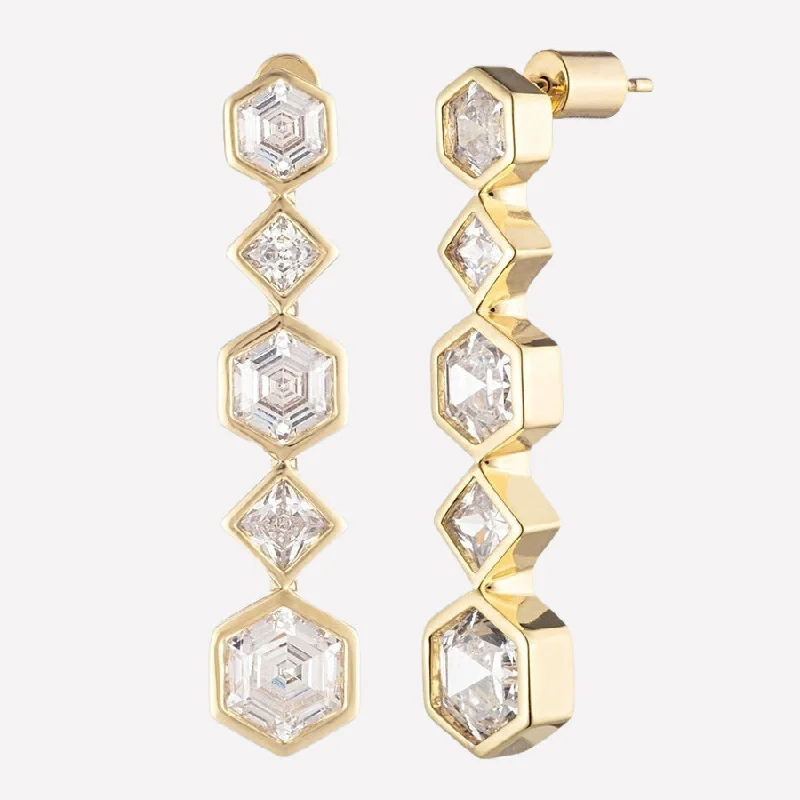 Milou Gem Drop Earrings