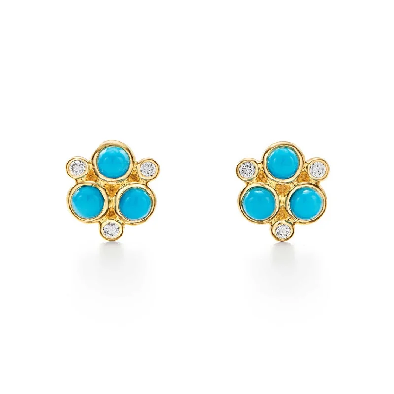 Temple St. Clair Turquoise Trio Earrings