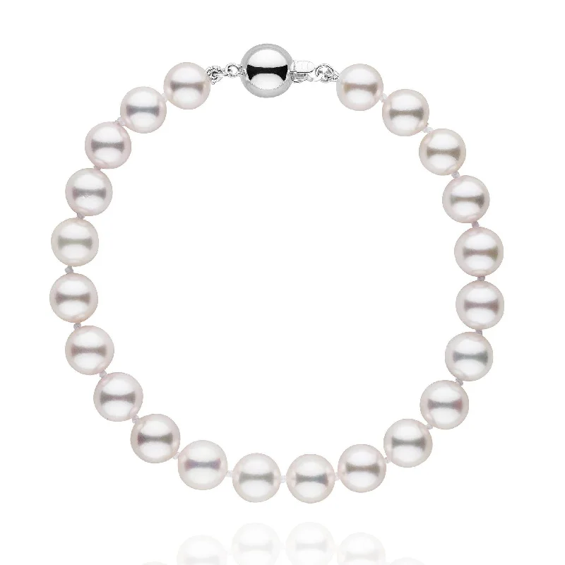 7.0-7.5 mm White Akoya AAA Pearl Bracelet