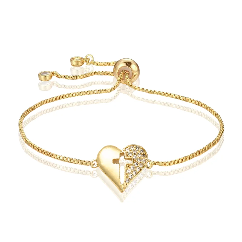 Abundant Love Adjustable Bracelet in Gold and Silver