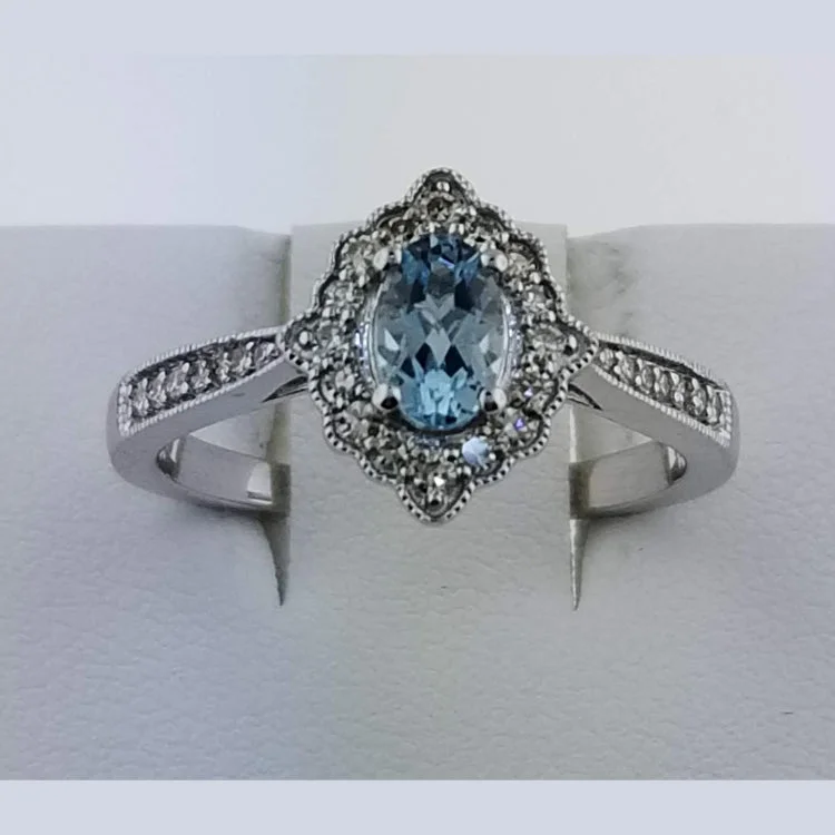 Antique Aquamarine Ring