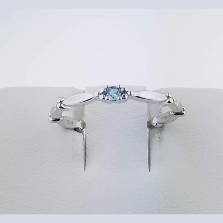 Stackable Aquamarine Ring