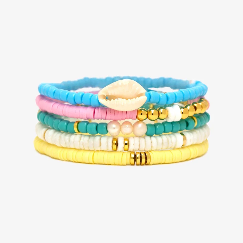 Coconut Dreams Stretch Bracelet Set of 5