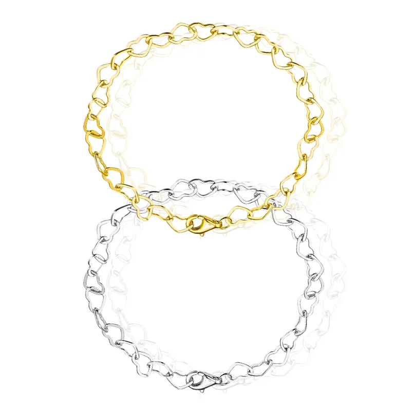 Joyful Hearts Bracelet in Gold or Silver