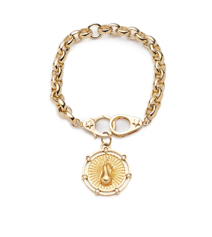 Pear - Forever & Always a Pair : Sister Hook Heavy Belcher Bracelet