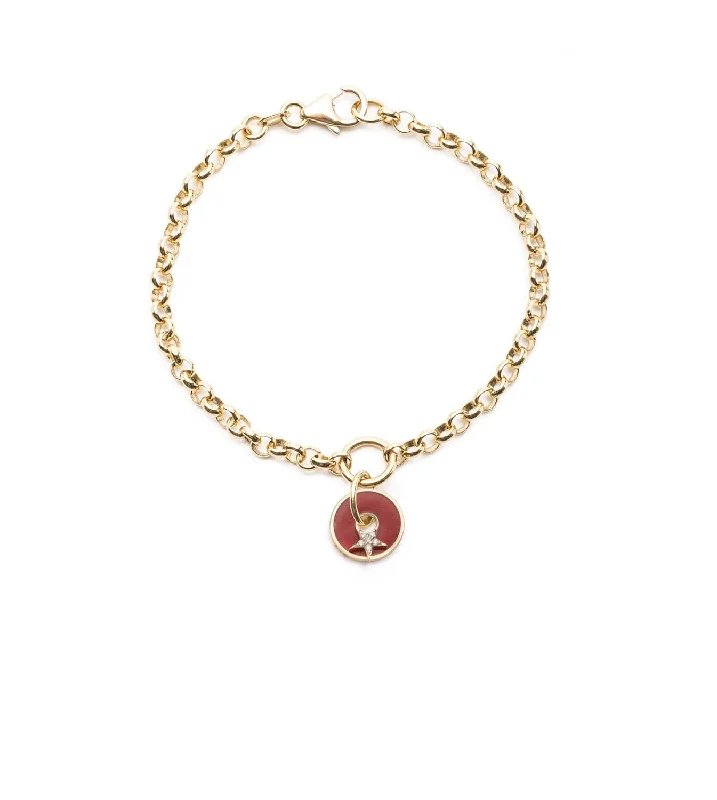 Red Star - Strength : Medium Belcher Bracelet