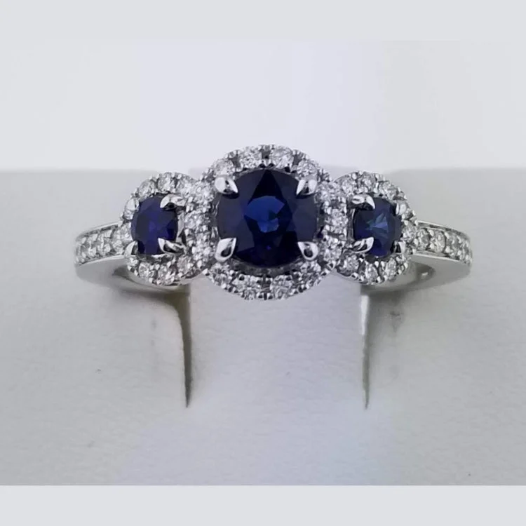 Sapphire Three Stone Ring