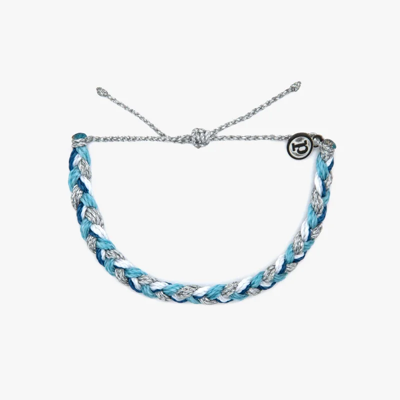 Silver Surf Braided Bracelet