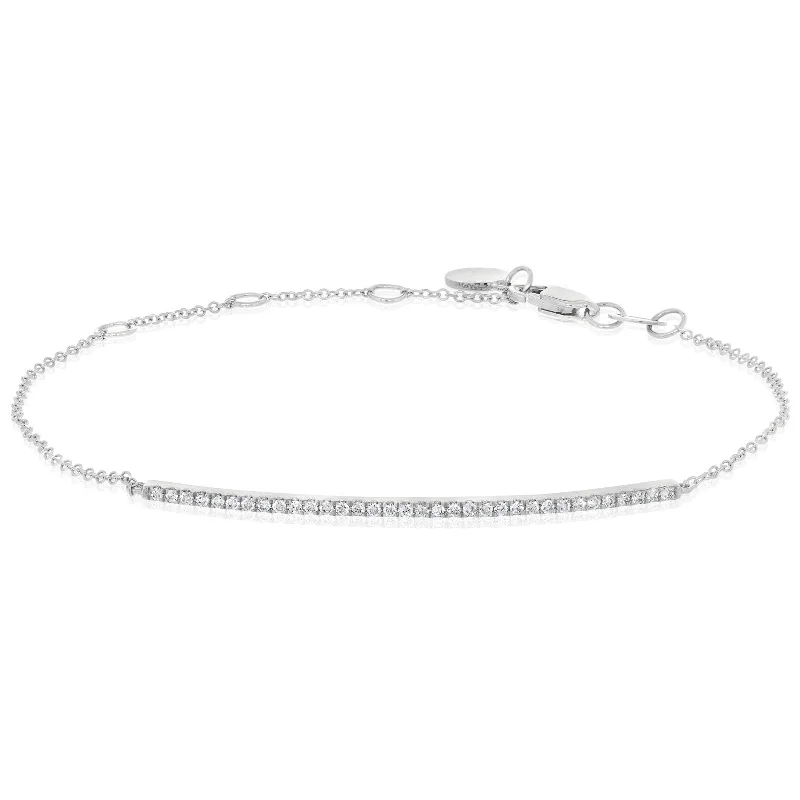 0.15 Carat Diamond Bar Bracelet