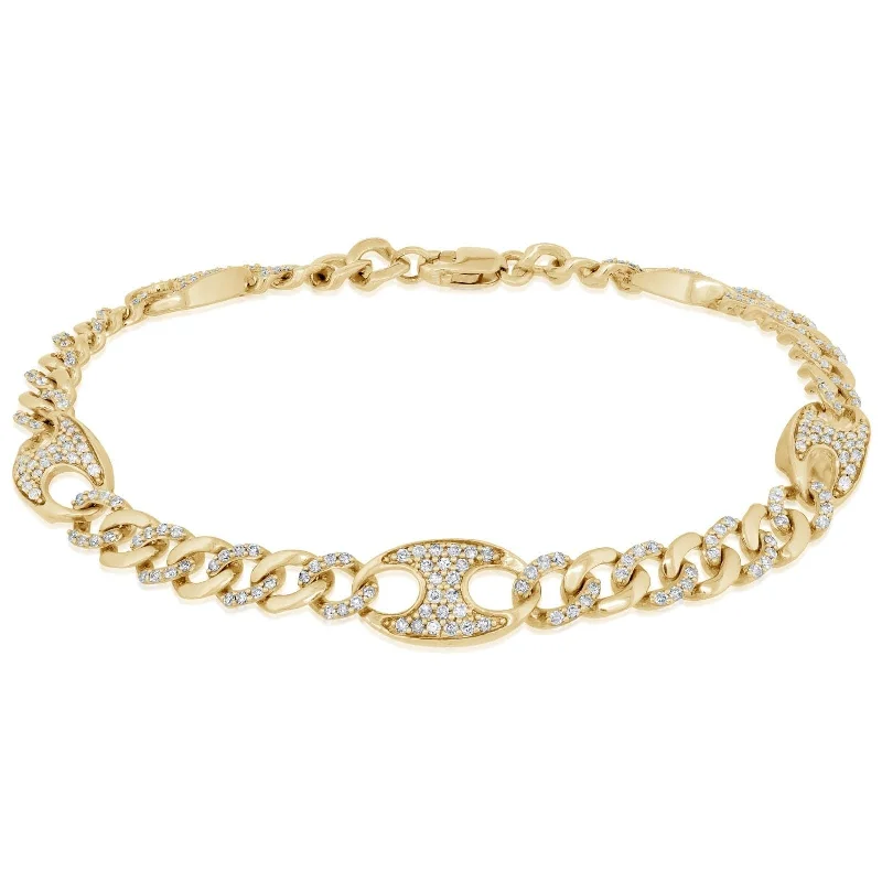 1 Carat Diamond Cuban Bracelet