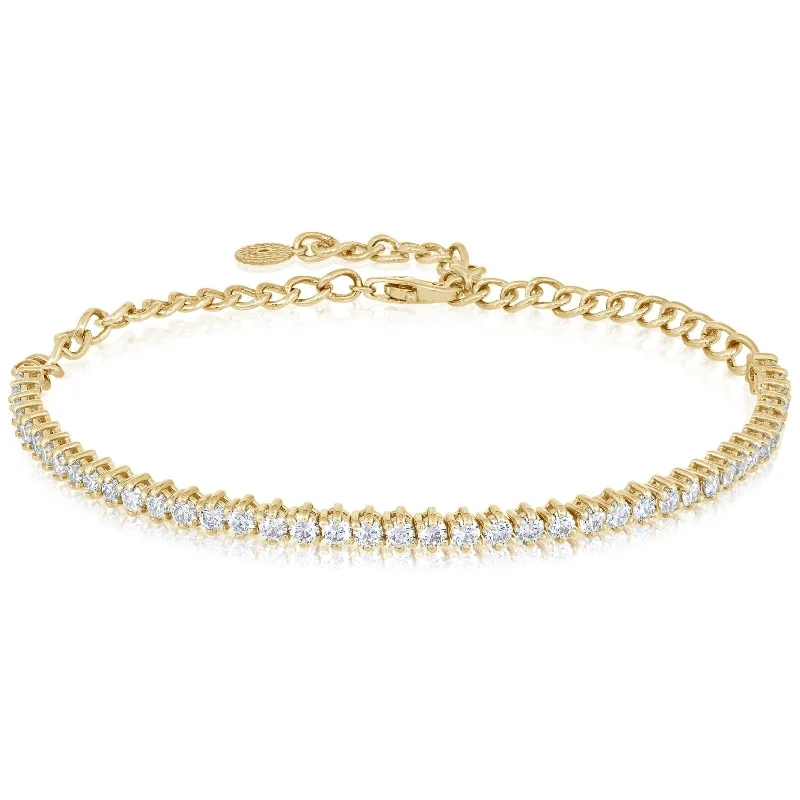 2.25 Carat Diamond Adjustable Tennis Bracelet