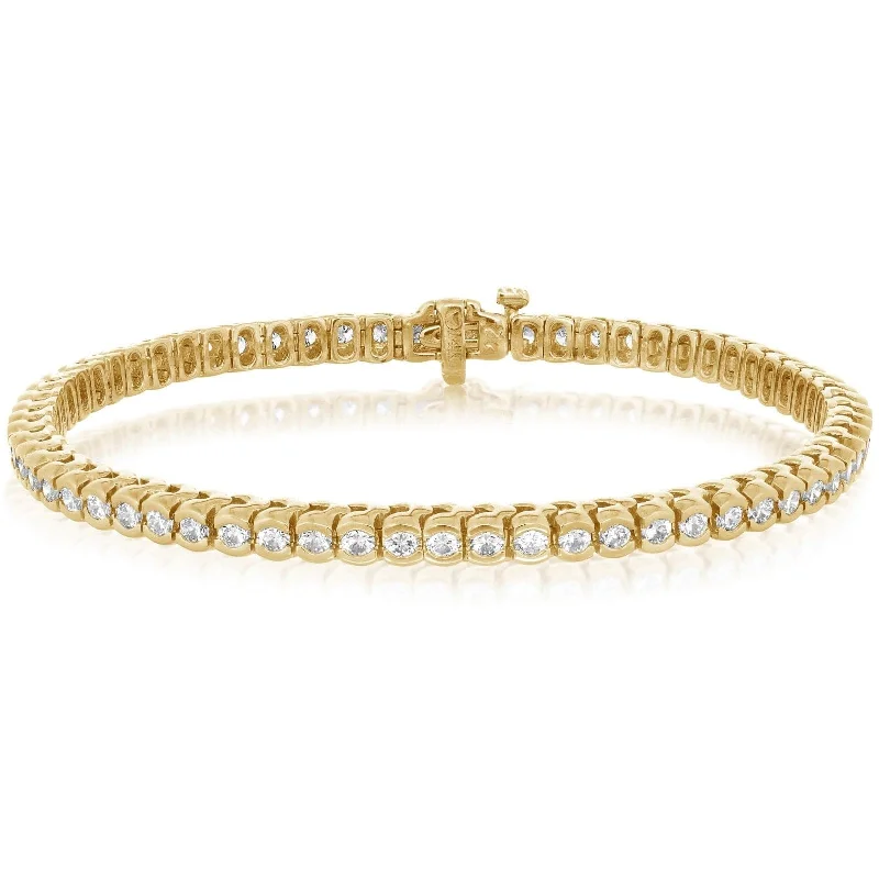 3.28 Carat Diamond Tennis Bracelet