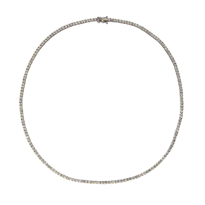 6ctw Diamond 14K White Gold Tennis Necklace