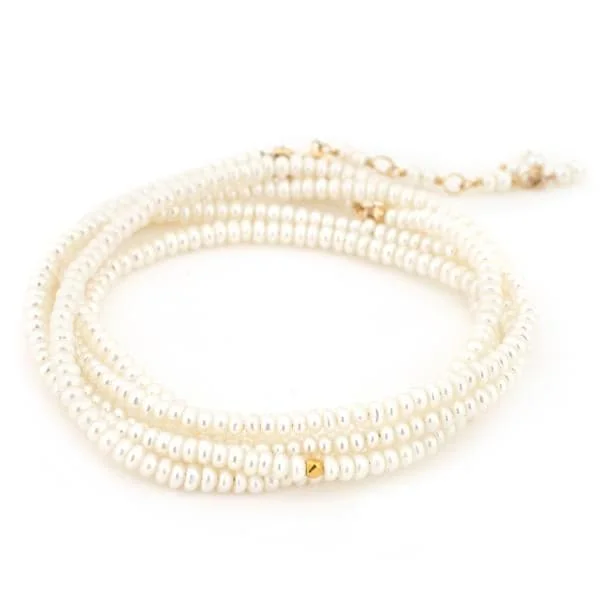 ANNE SPORTUN Pearl Beaded Wrap Bracelet