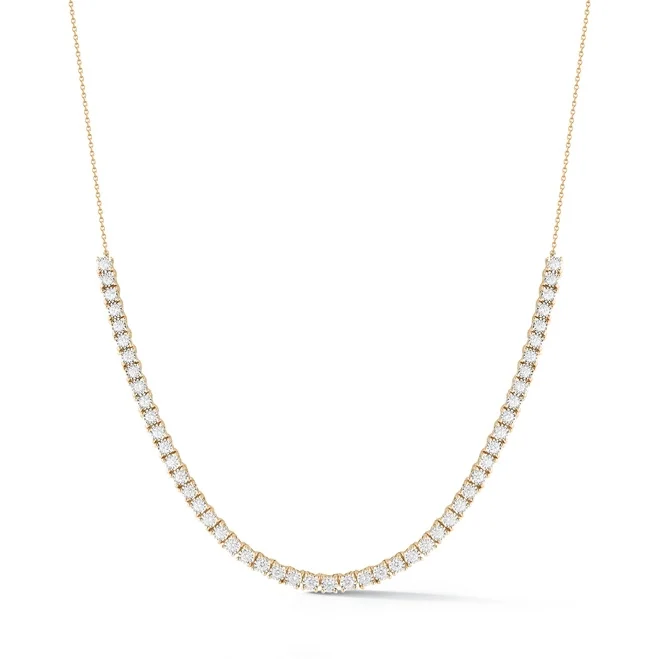 14K Yellow Gold Ava Bea Miracle Plate Diamond Necklace