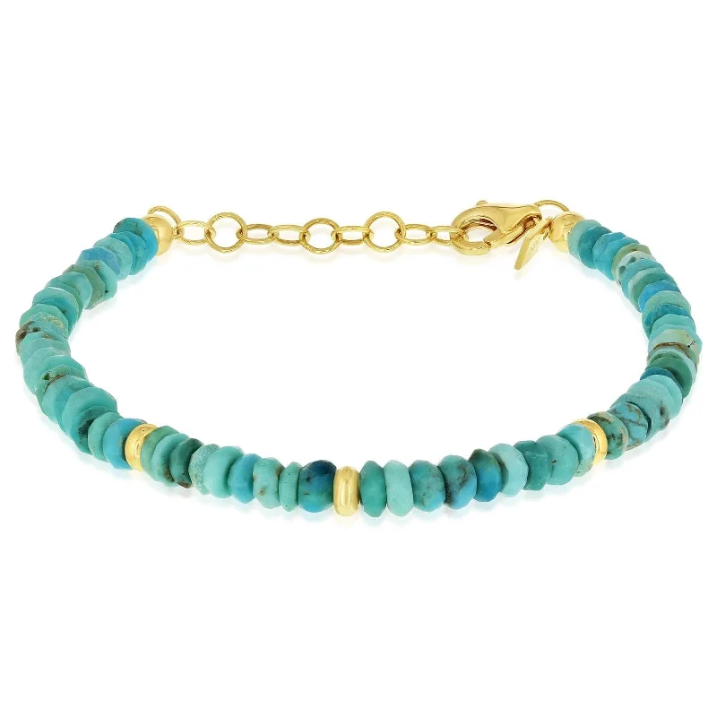 EF COLLECTION Turquoise Bead Bracelet