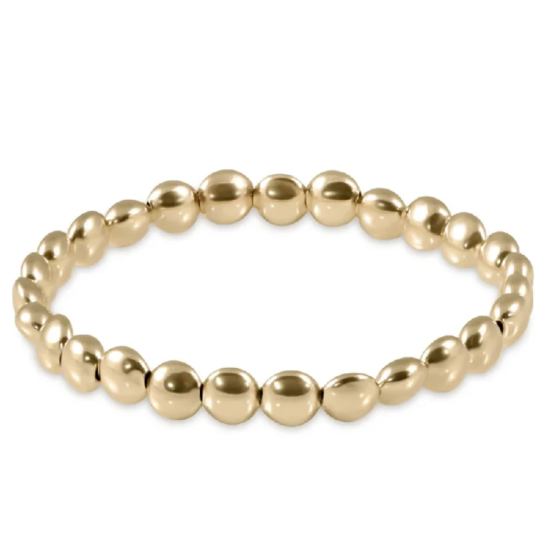 enewton 6.25" Honesty Gold 6mm Bead Bracelet